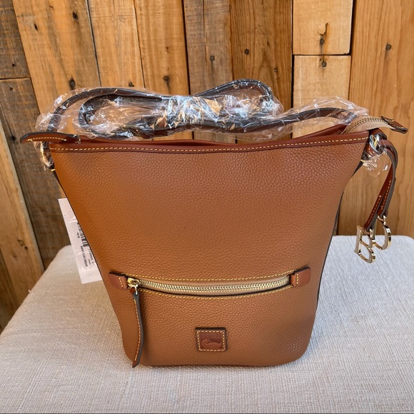 DOONEY BOURKE PEBBLE GRAIN ZIP SAC NEW CARAMEL - Picture 11 of 14